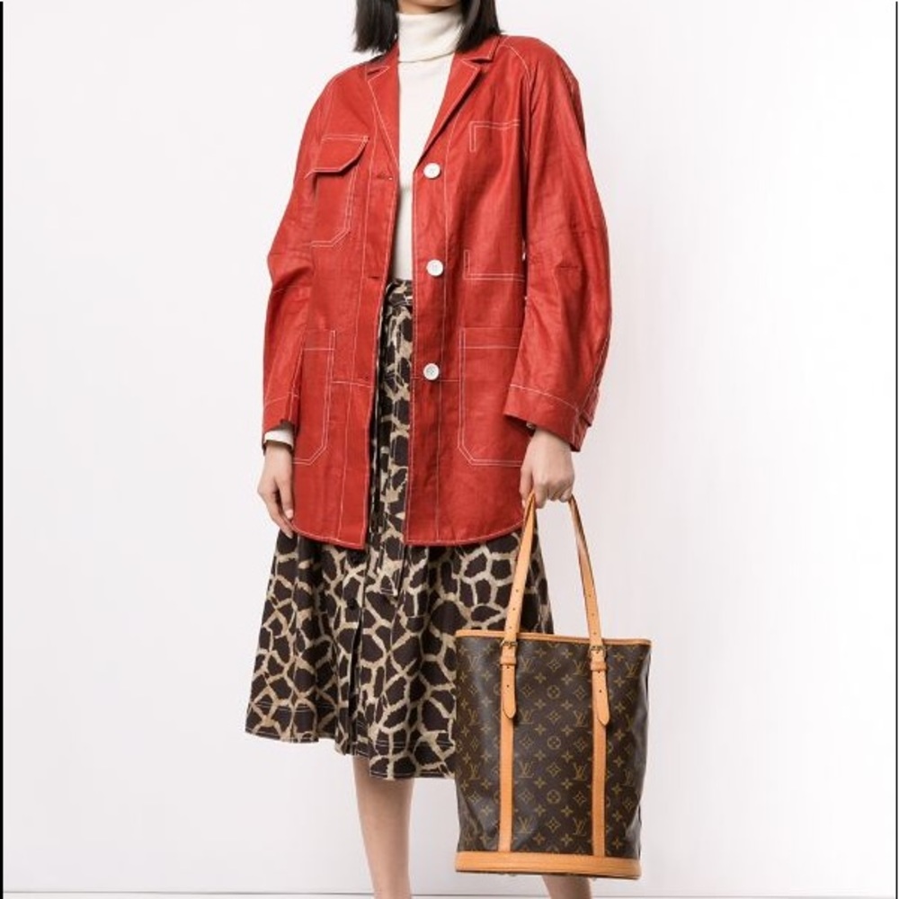 ๐HP๐90โs VTGโขLouis Vuitton GM XLG Bucket Monogram Bag, Authenticitated by Posh - Picture 6 of 16